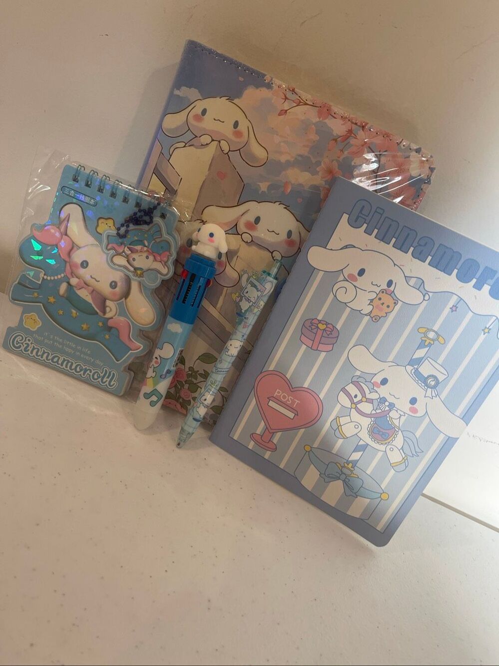 Cinnamoroll binder, pens, spiral and notebook stocking stuffers or back to schoo